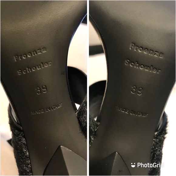 PROENZA SCHOULER Suede and Calf Leather Heel Shoes  EU 39 / US 8.5  New in Box - Picture 12 of 15